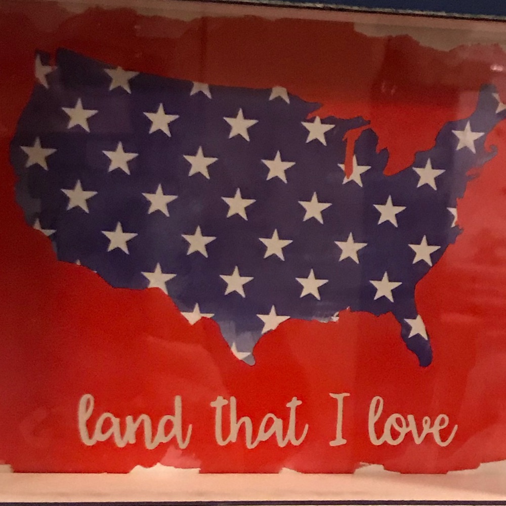 American Map Motivational Sign Shelf Sitter New - Picture 2 of 8